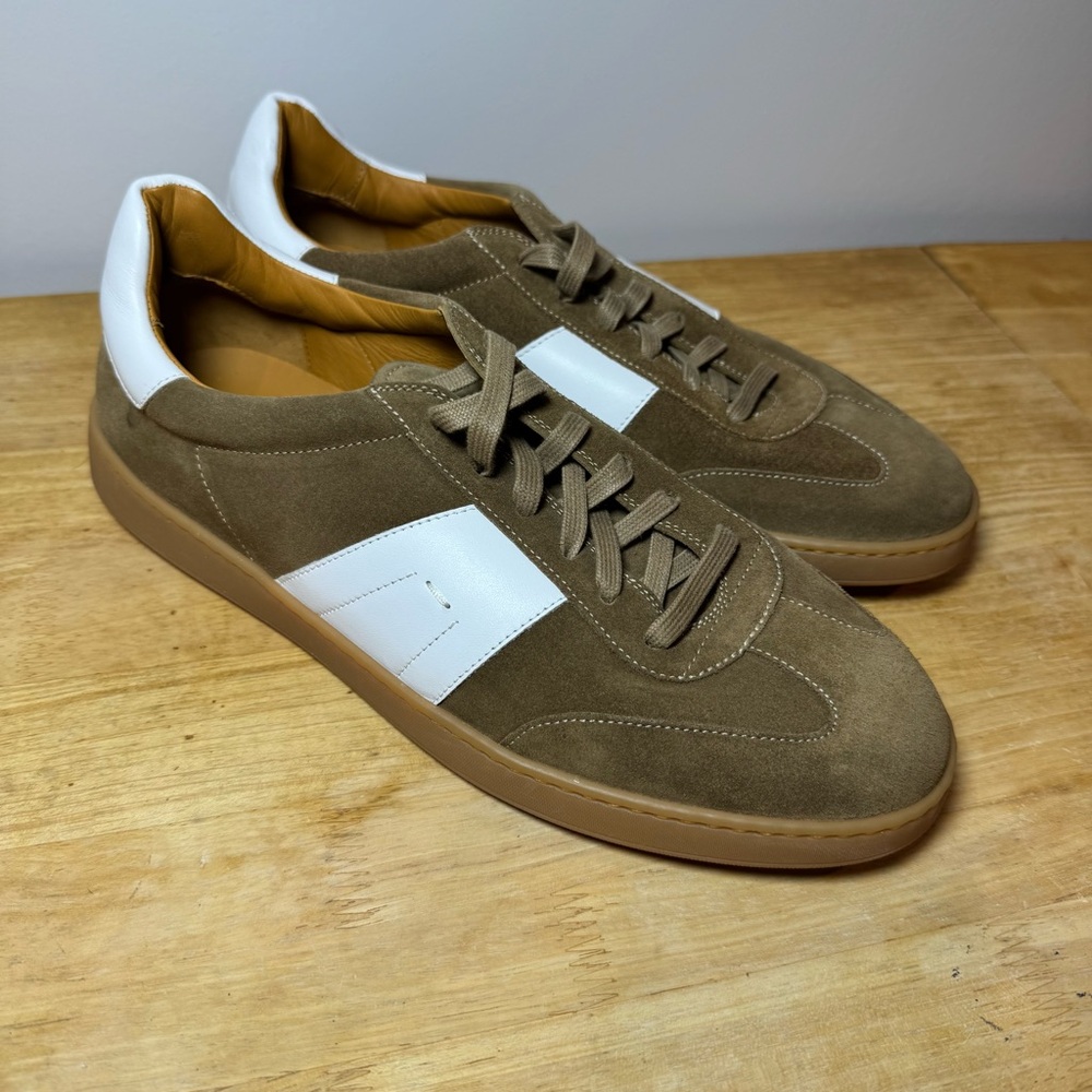 Magnanni Primera Men's Sneaker Brown Lace Up Size 11.